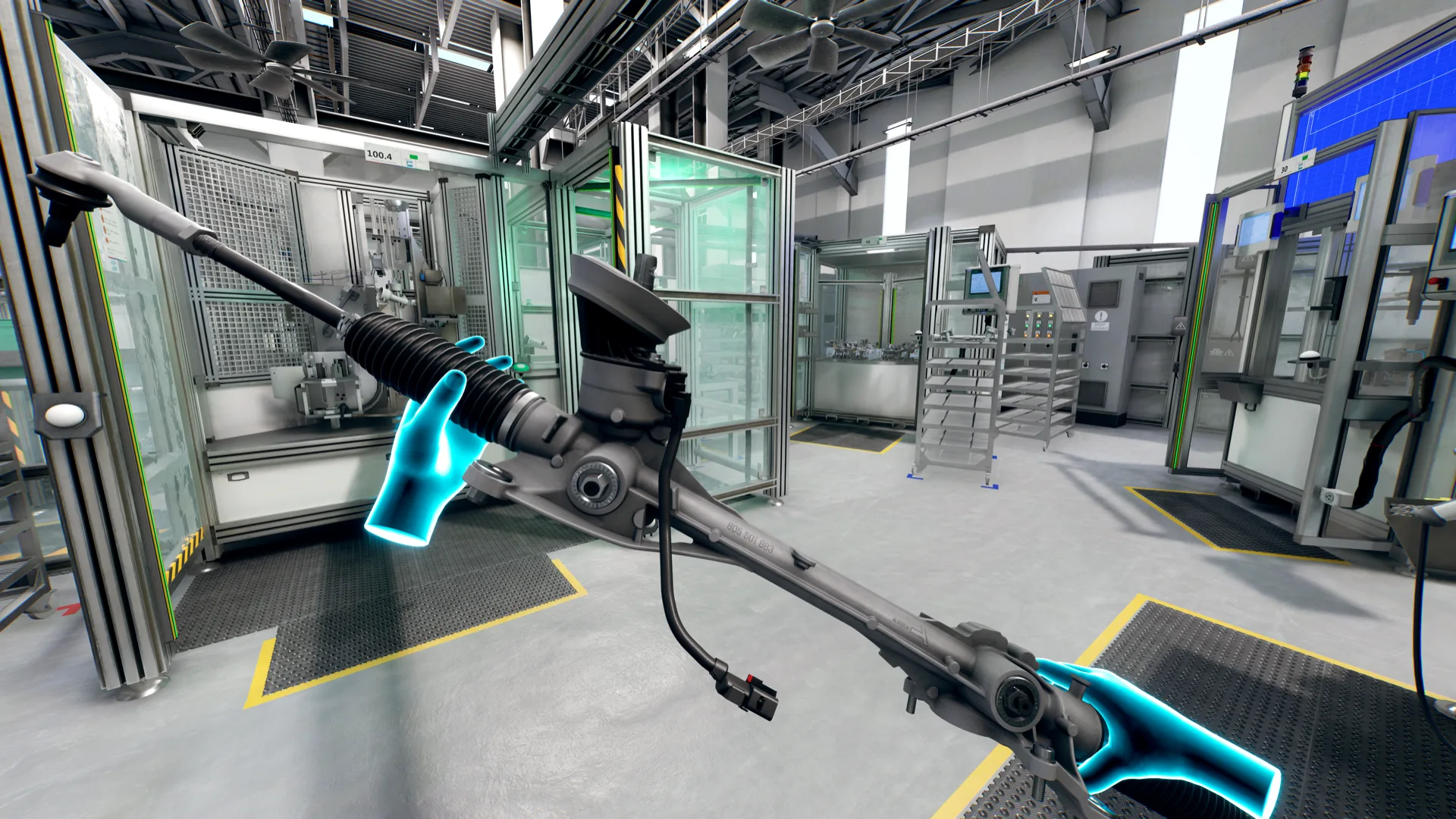Bosch production line training in virtual reality