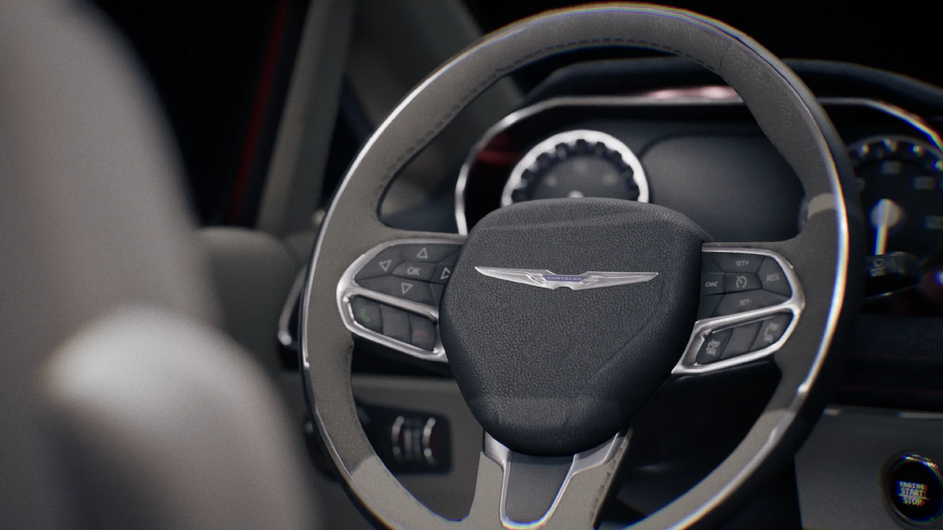Interactive view of vehicle cabin controls in virtual reality