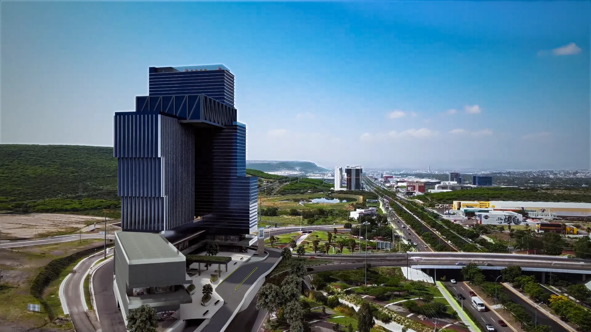 3D site view of the Xentric development